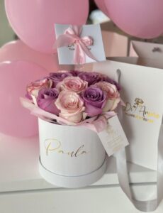 Box de 12 rosas Bicolor