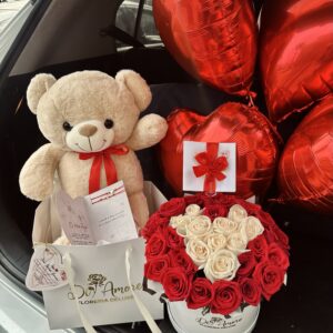 Box Corazón + Peluche