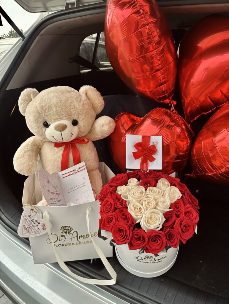 Box Corazón + Peluche