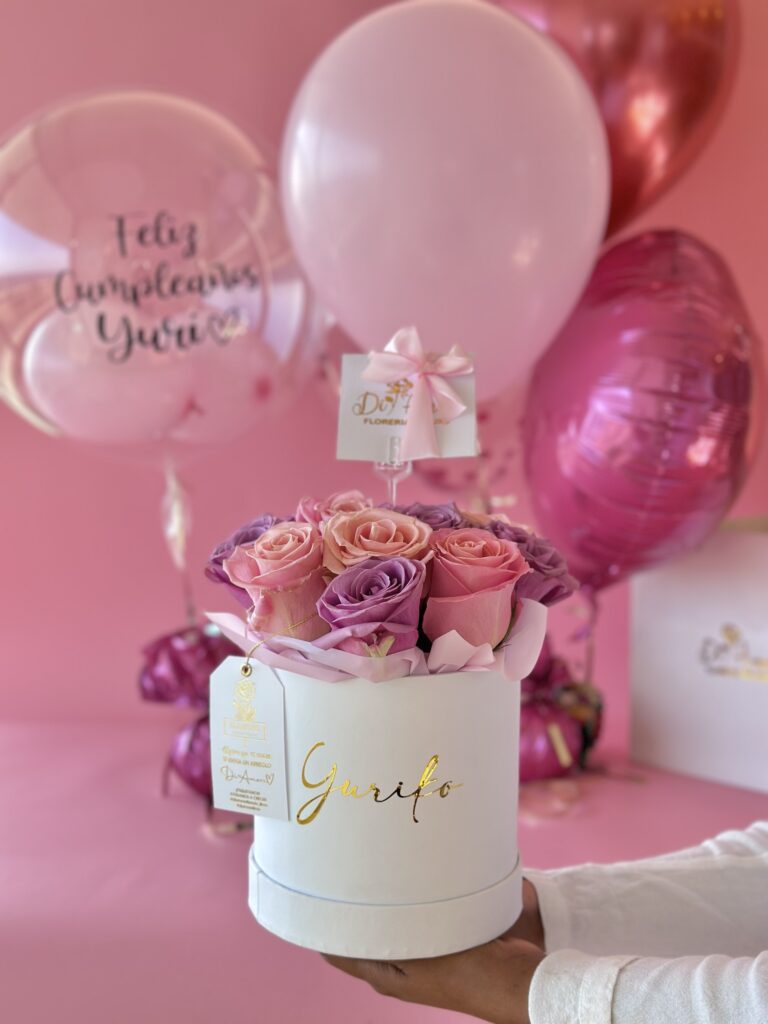 Box bicolor + set de Globos