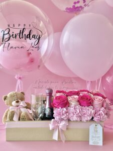 Bandeja Pink + Globos