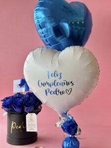 02 Globos Corazón N18 azul