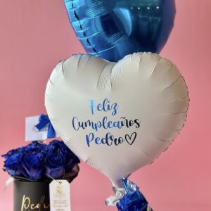 02 Globos Corazón N18 azul