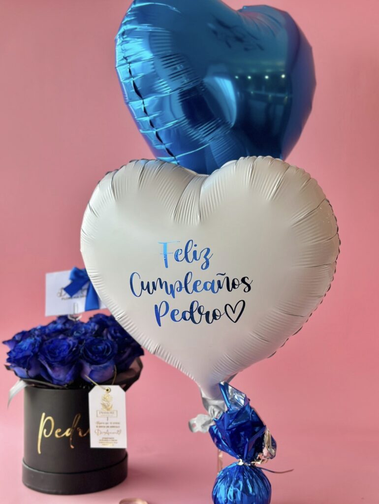 02 Globos Corazón N18 azul