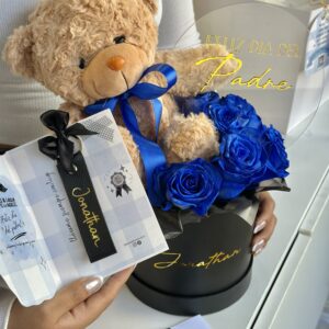 Box Blue + acrílico y peluche