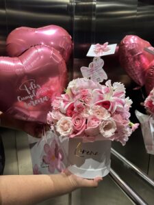 Box linda + set de globos