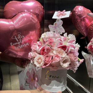 Box linda + set de globos