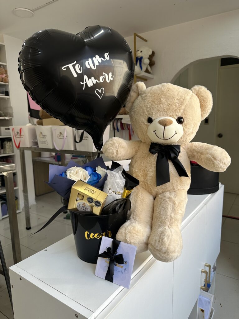 Cubeta Grand + peluche de 50cm