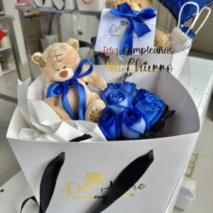 Box Blue + Palet y peluche