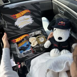 Box hotwheels + Snoopy