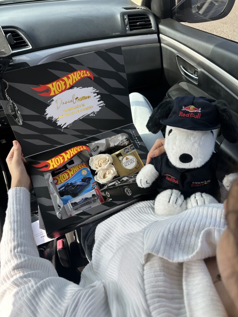 Box hotwheels + Snoopy